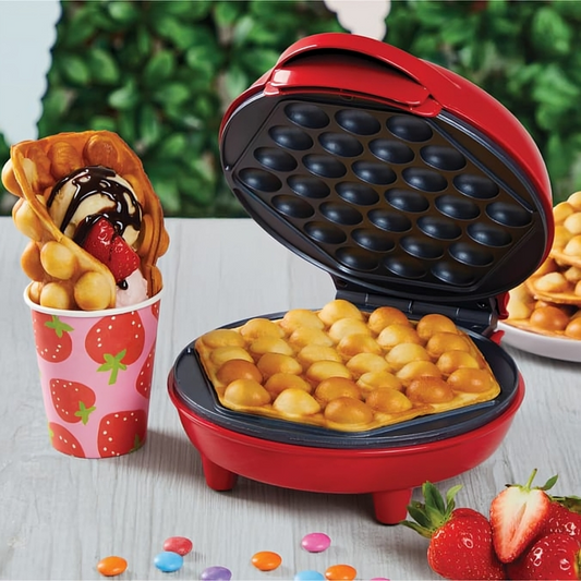 Bubble Waffle Maker – Party Waffle Machine for Street-Style Waffles at Home