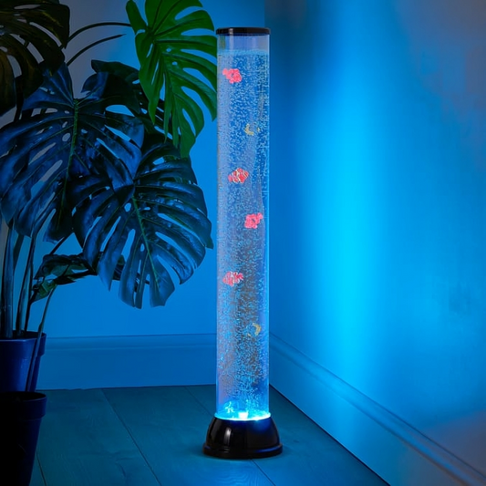 Colour Changing Bubble Lamp – Tropical Fish, LED Motion Light, USB Powered