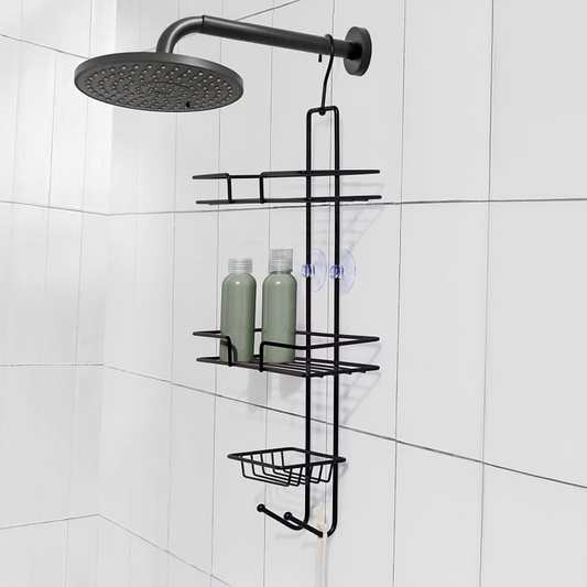 Metal Hanging Shower Caddy – Over Shower Head Organizer, Stylish & Durable
