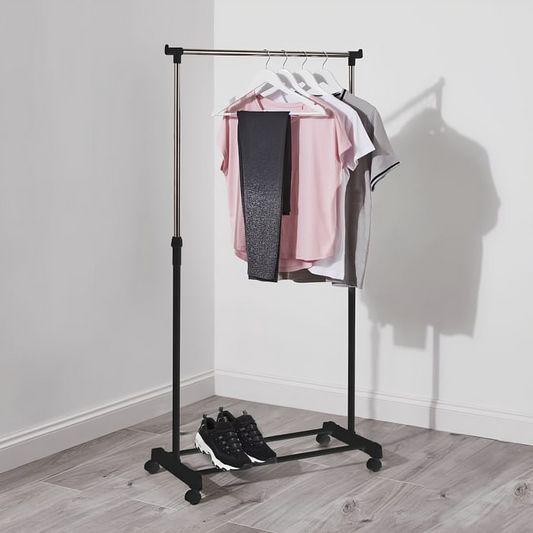 Adjustable Clothes Rail – Portable Garment Rack with Height Adjustment